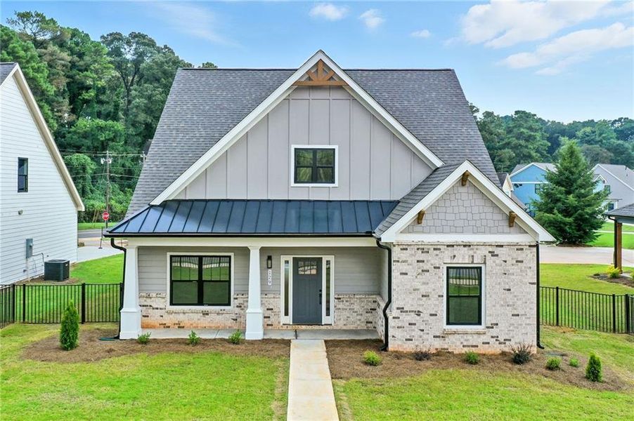 Front exterior of a new home in Ferguson Corners, Emerson, GA, highlighting curb appeal (Image 15).