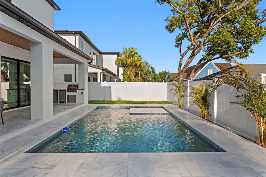Exterior details and patio area of a home in , Tampa (Image 31).