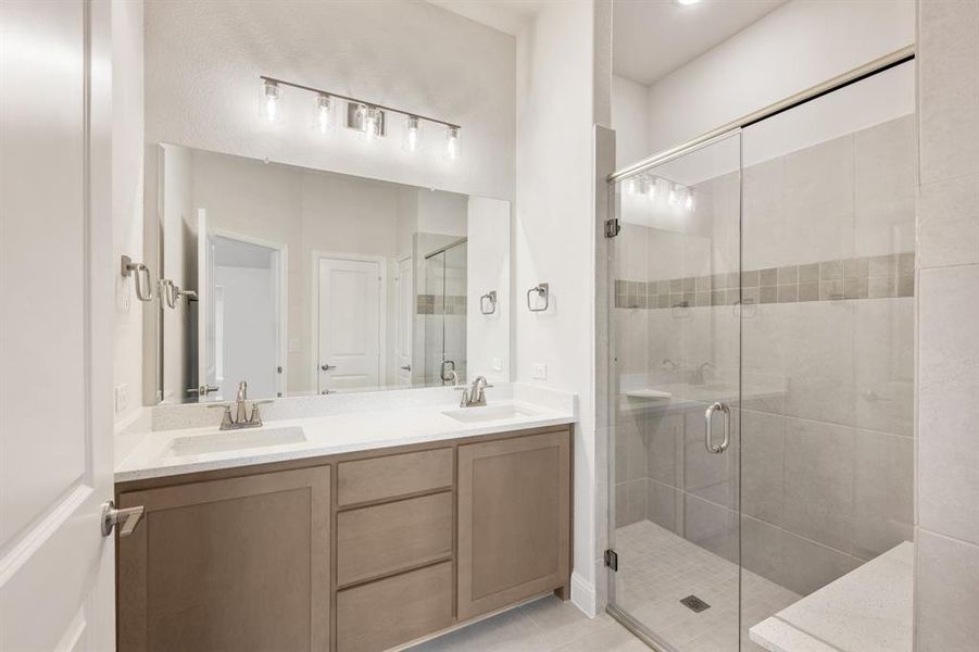 Furnished interior view inside a new home in Stone River Glen 50s, Royse City (Image 9). Furnished interior view inside a new home in Stone River Glen 50s, Royse City (Image 9).