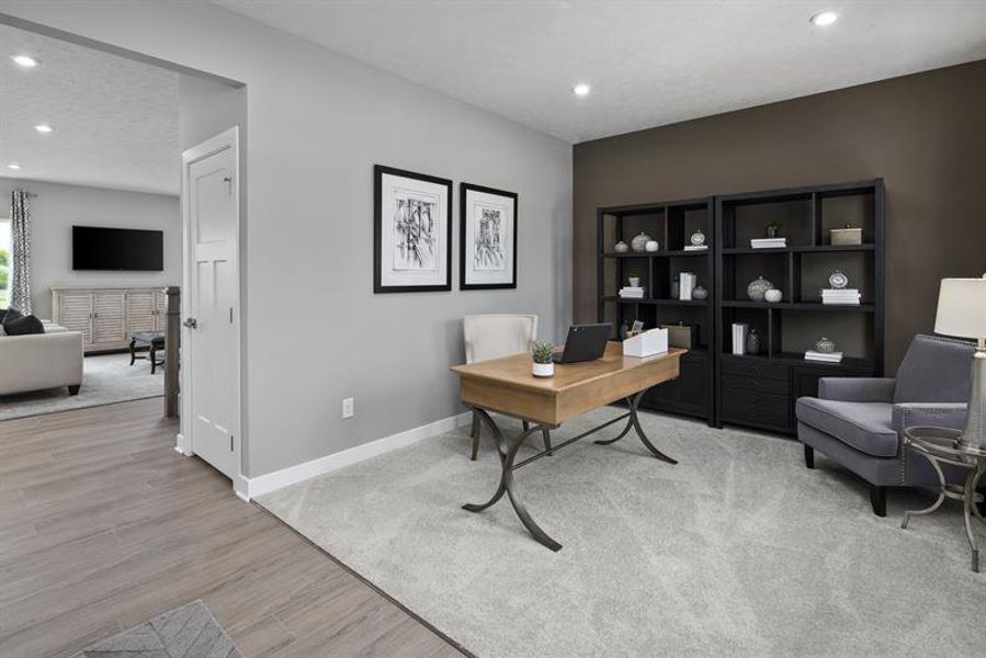 Furnished interior view inside a new home in Backwoods Farms, Moyock (Image 7).