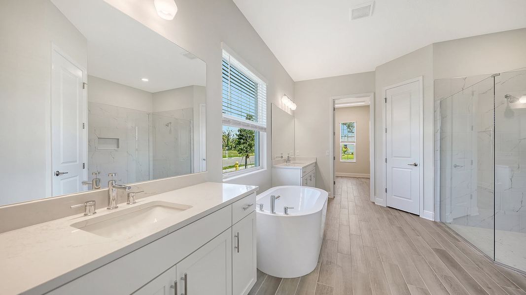 Furnished interior view inside a new home in Canoe Creek Real Estate and Homes for Sale in Parrish, FL - Neal Communities, Parrish (Image 7).