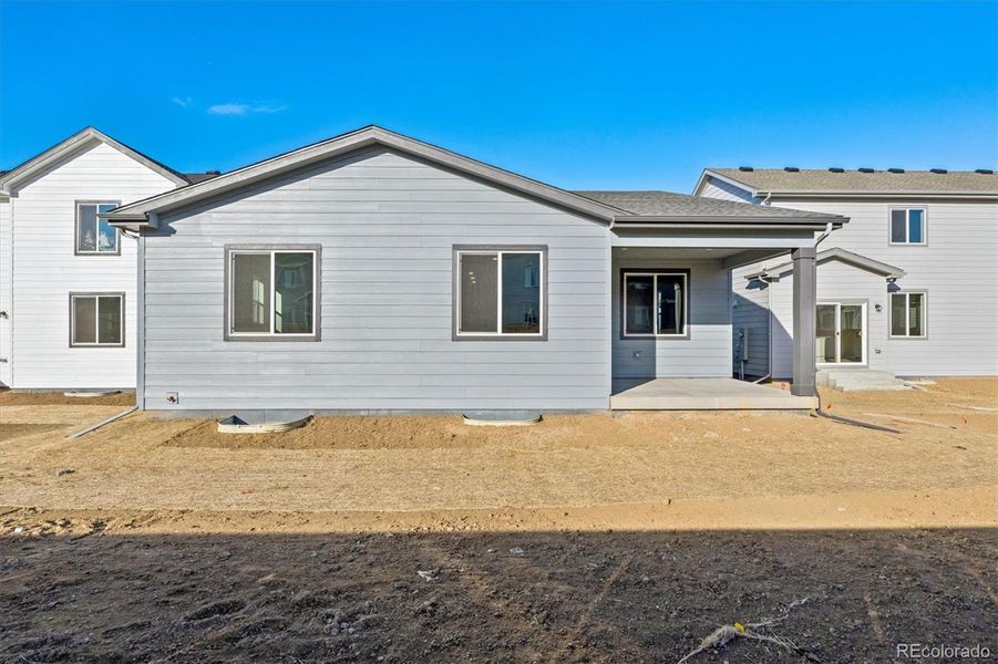 Exterior details and patio area of a home in Farmlore, Brighton (Image 3).