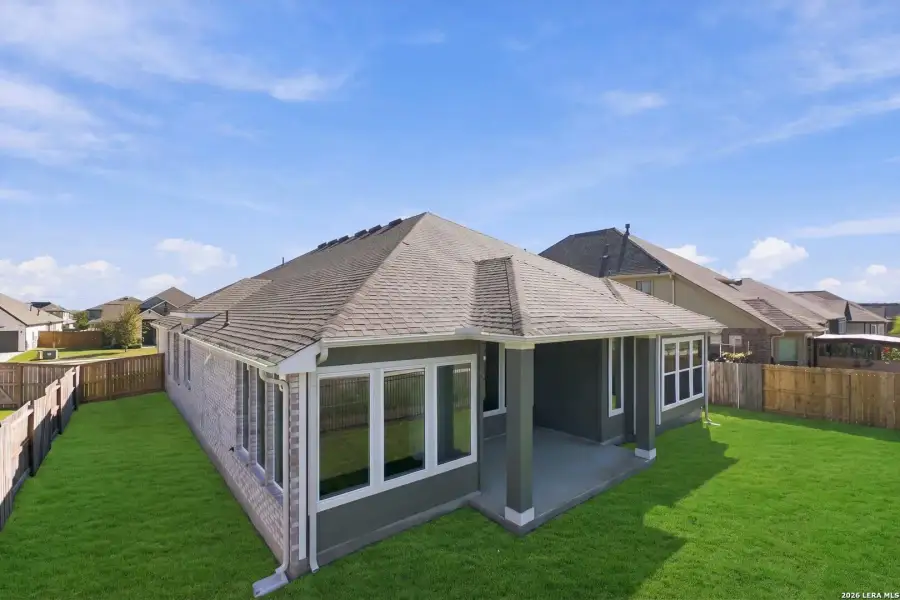 Exterior details and patio area of a home in Foxbrook, Cibolo (Image 3). Exterior details and patio area of a home in Foxbrook, Cibolo (Image 3).