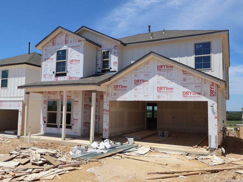 In-progress construction of a new home in Mesquite Ridge, San Antonio, TX (Image 24).