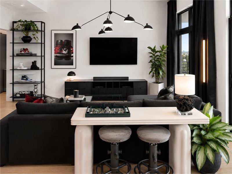 Furnished interior view inside a new home in , Atlanta (Image 12).