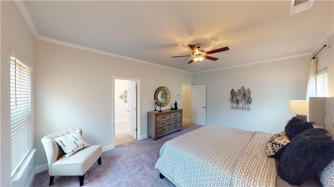 Furnished interior view inside a new home in Holliday Pass, Griffin (Image 23). Furnished interior view inside a new home in Holliday Pass, Griffin (Image 23).