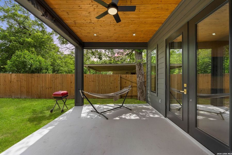 Exterior details and patio area of a home in , San Antonio (Image 29). Exterior details and patio area of a home in , San Antonio (Image 29).