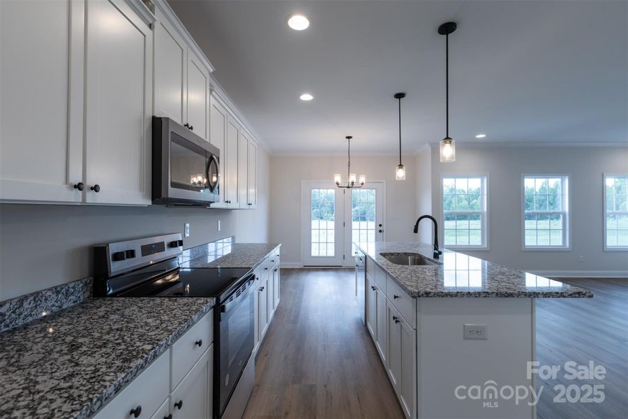 Furnished interior view inside a new home in , York (Image 6).