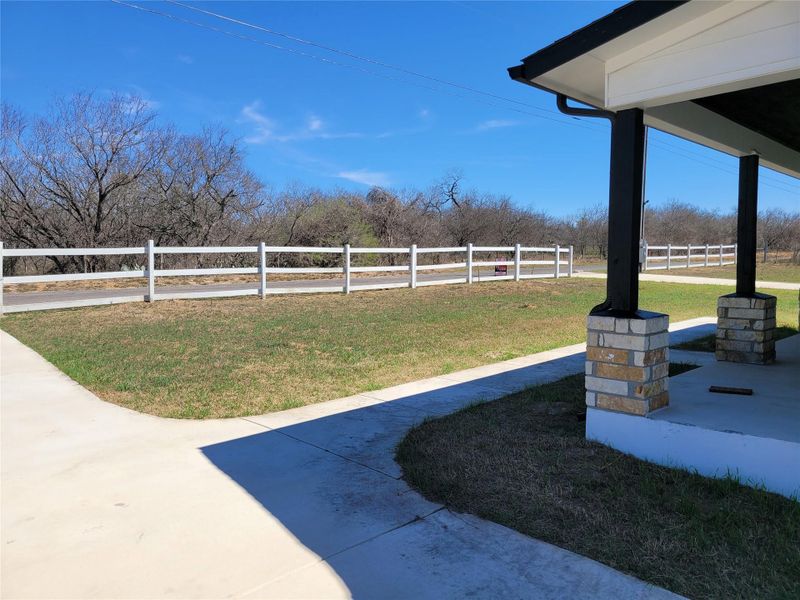 View of yard featuring a patio area