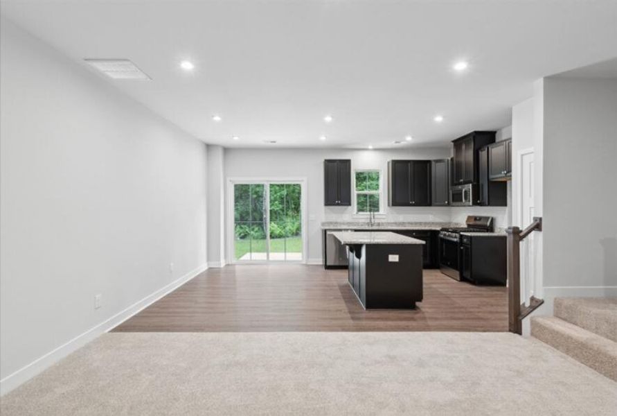 Furnished interior view inside a new home in Crescent Cove, Summerville (Image 4). Furnished interior view inside a new home in Crescent Cove, Summerville (Image 4).