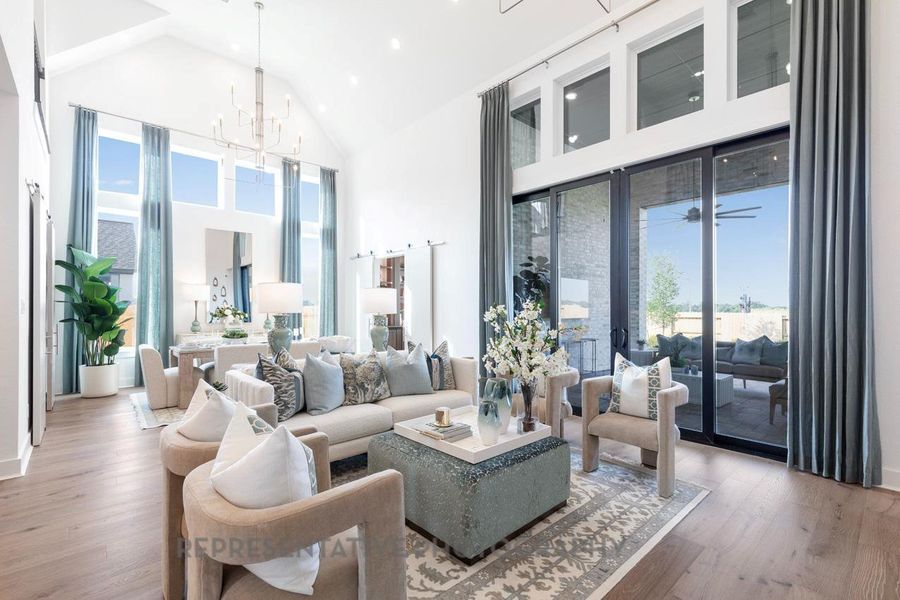 Furnished interior view inside a new home in Legacy, League City (Image 6).