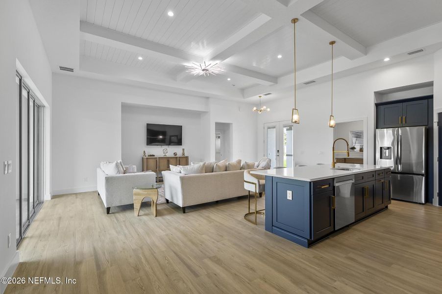 Furnished interior view inside a new home in , Palm Coast (Image 20).