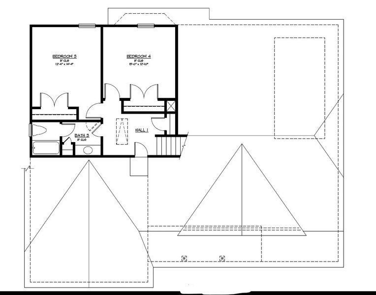 2D floor plan layout for the The Grayson by Smith Family Homes in Covington Pointe, Brunswick, GA (Image 4). 2D floor plan layout for the The Grayson by Smith Family Homes in Covington Pointe, Brunswick, GA (Image 4).