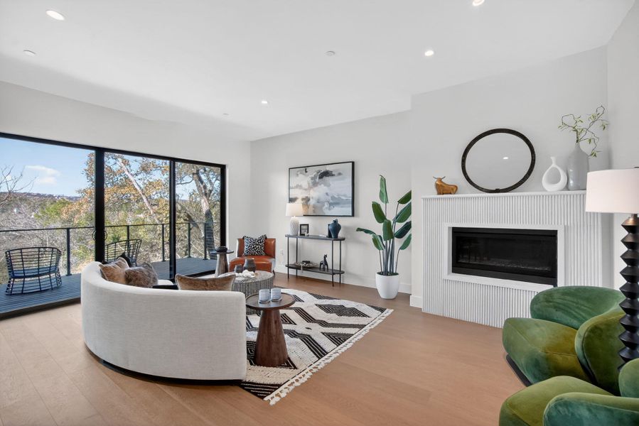 Furnished interior view inside a new home in , West Lake Hills (Image 17).