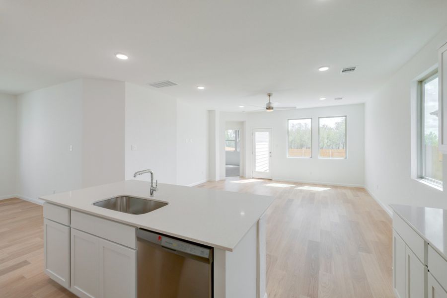 Furnished interior view inside a new home in Trinity Ranch, Elgin (Image 10).