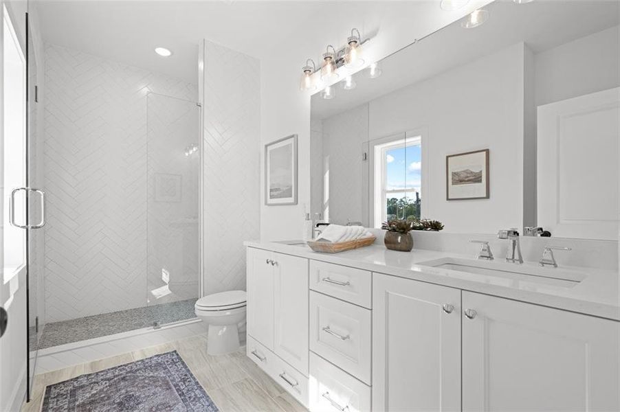 Furnished interior view inside a new home in King's Landing, Hapeville (Image 17).