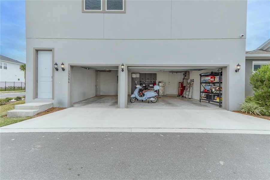 side entry 3 car garage