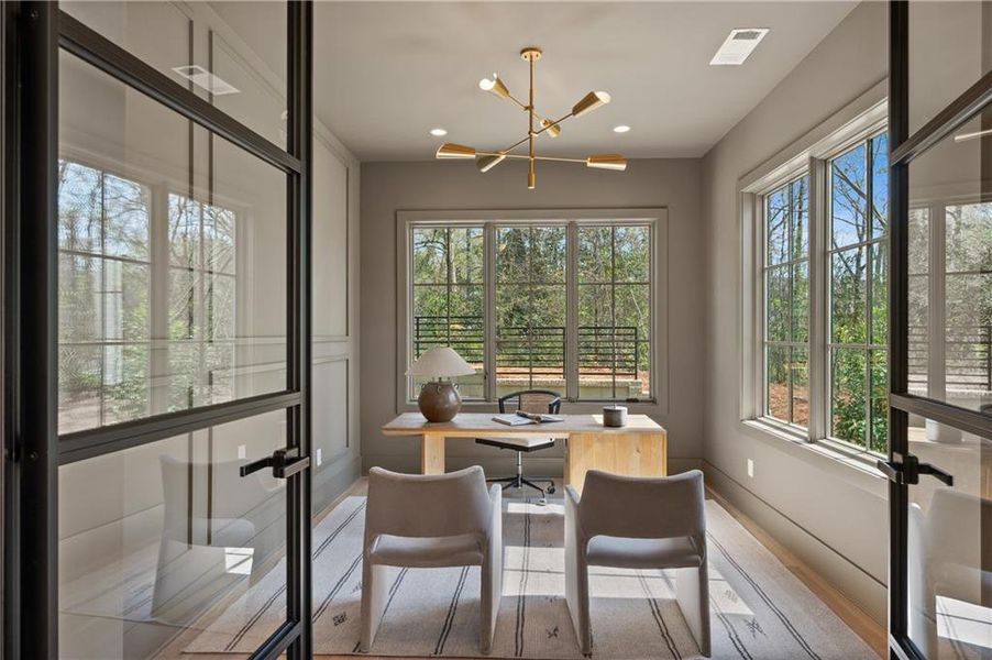 Furnished interior view inside a new home in , Roswell (Image 6).