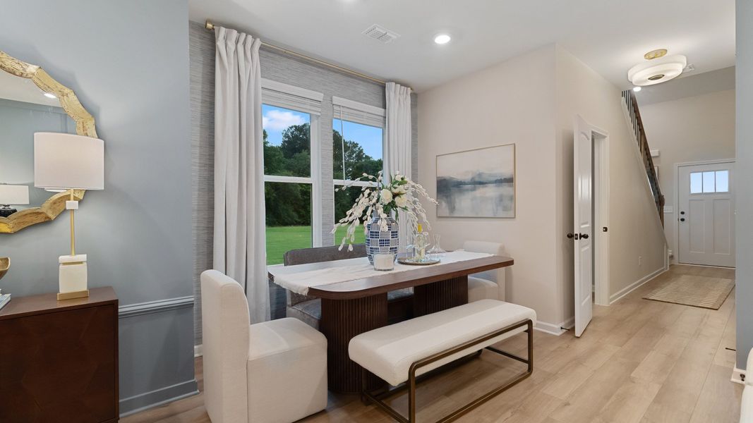Representative furnished interior of a home built from the Emma by DRB Homes in Abbotts Crossing, Conyers (Image 24). Representative furnished interior of a home built from the Emma by DRB Homes in Abbotts Crossing, Conyers (Image 24).