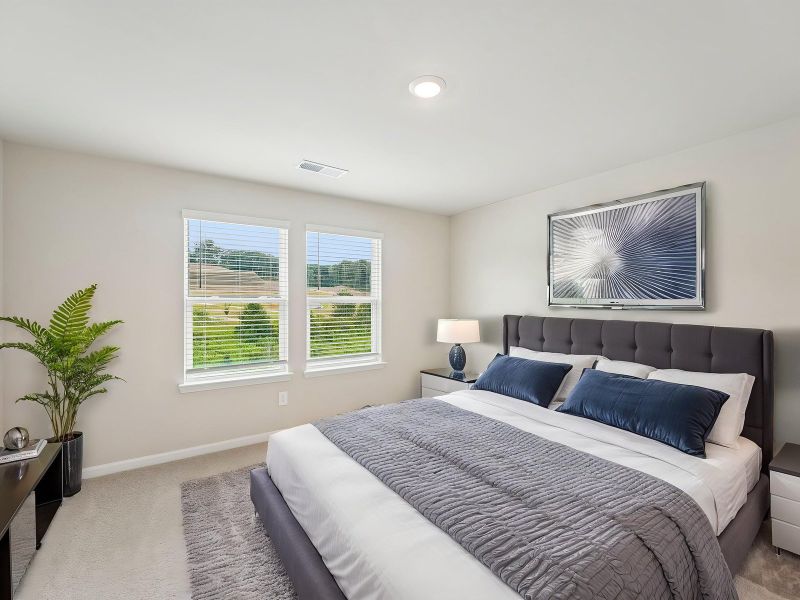 Furnished interior view inside a new home in Hemingway - Highland Series, Cumming (Image 11).