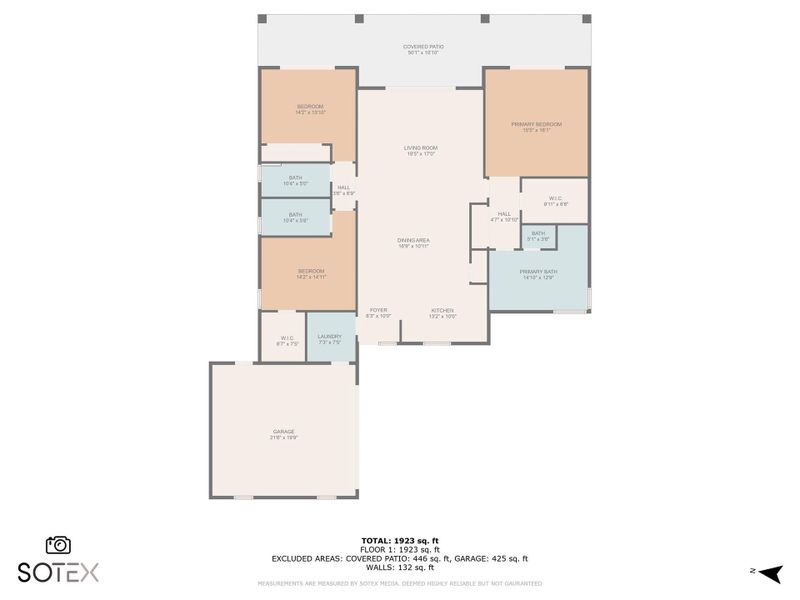 2D floor plan layout of this home in , Port St. Lucie, FL (Image 5).