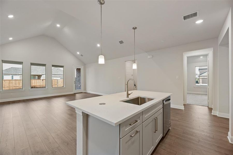 Furnished interior view inside a new home in Villages of Creekwood, Frisco (Image 12).