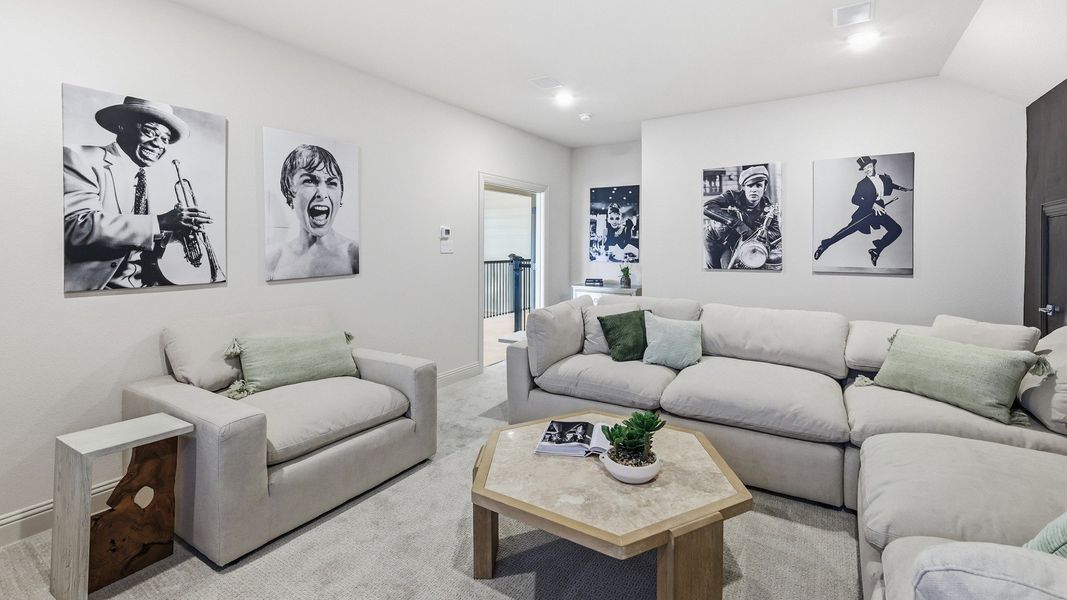 Representative furnished interior of a home built from the Dartmouth by Brightland Homes in Anna Ranch, Anna (Image 14).