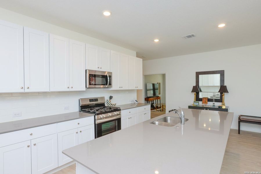 Furnished interior view inside a new home in Hidden Trails, Bulverde (Image 17).