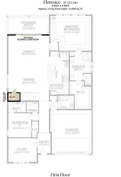 2D floor plan layout for the L540 by Lifestyle Homes in Lexington 55's, Frisco, TX (Image 5). 2D floor plan layout for the L540 by Lifestyle Homes in Lexington 55's, Frisco, TX (Image 5).