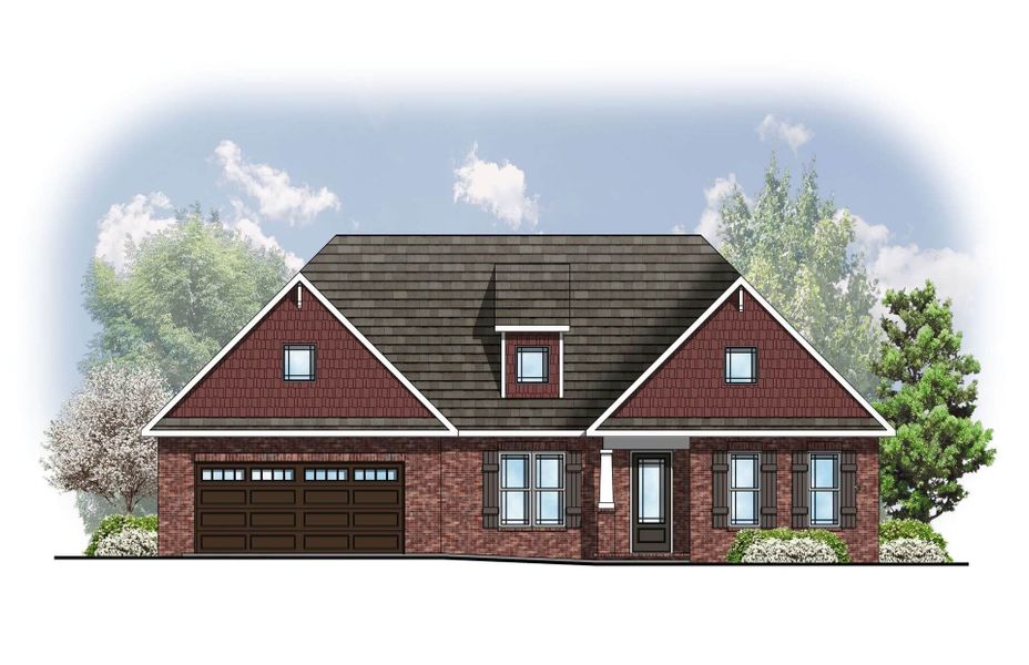 Representative rendering of the exterior for the Willow by Cook Bros. Homes (Image 2). Representative rendering of the exterior for the Willow by Cook Bros. Homes (Image 2).