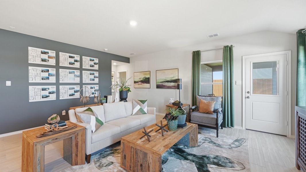 Furnished interior view inside a new home in Lonestar at Liberty Trails, Fort Worth (Image 15).