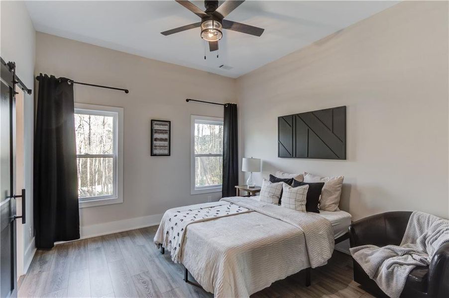 Furnished interior view inside a new home in , Suwanee (Image 30).