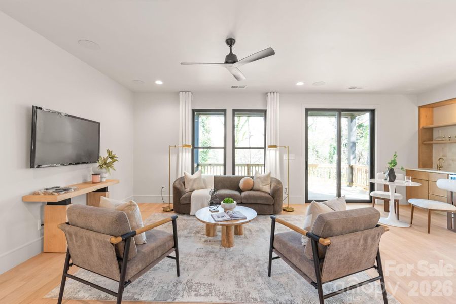 Furnished interior view inside a new home in , Charlotte (Image 40).