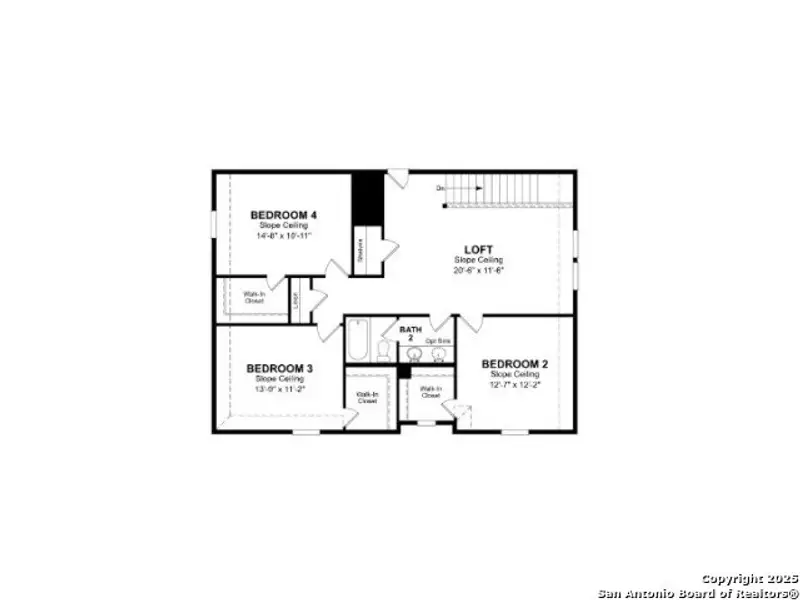 2D floor plan layout of this home in Parklands Estates, Marion, TX (Image 3).