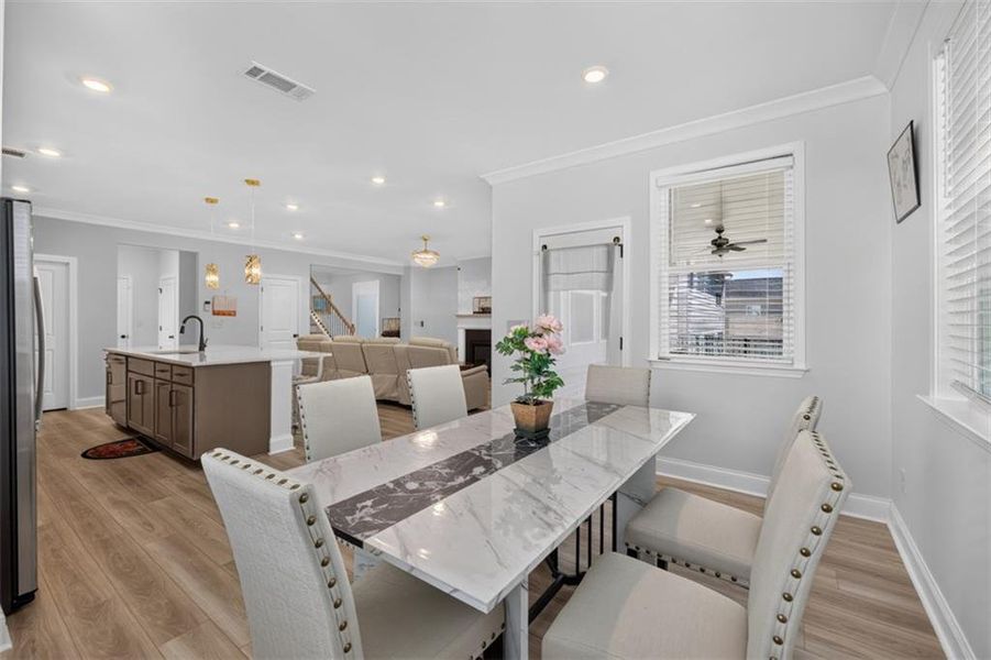 Furnished interior view inside a new home in Bailey Fence, Dacula (Image 13).