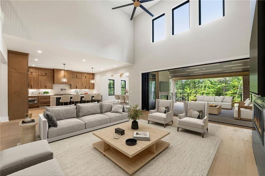 Furnished interior view inside a new home in , Milton (Image 16).