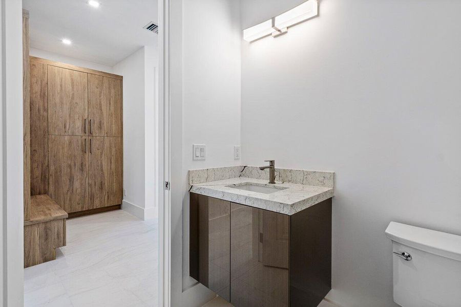 Furnished interior view inside a new home in , Delray Beach (Image 67).