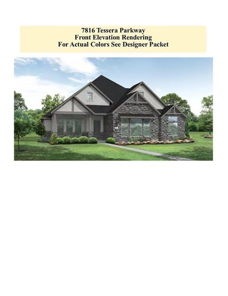 Front Elevation ( representative rendering)