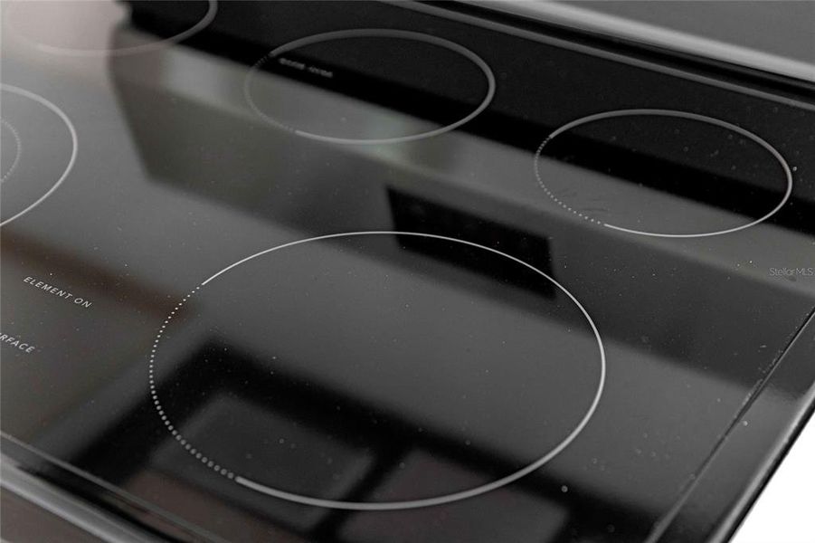 Start with the smooth stove top easy to clean