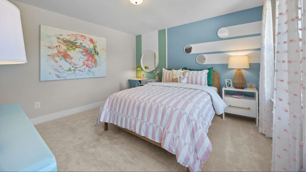The Jordan Plan by DRB Homes in Farms at Bellingham, Mooresville, NC - Bedroom 2 The Jordan Plan by DRB Homes in Farms at Bellingham, Mooresville, NC - Bedroom 2