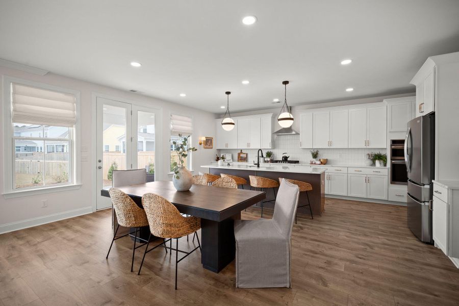 Furnished interior view inside a new home in Tidewater at Lakes of Cane Bay, Summerville (Image 10).