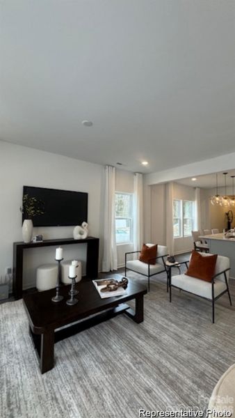 Furnished interior view inside a new home in Clark Village Townhomes, Charlotte (Image 6).