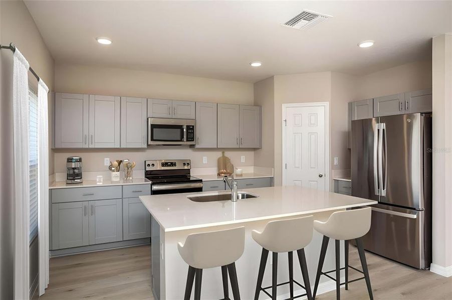 Furnished interior view inside a new home in Crosswinds, Haines City (Image 2). Furnished interior view inside a new home in Crosswinds, Haines City (Image 2).