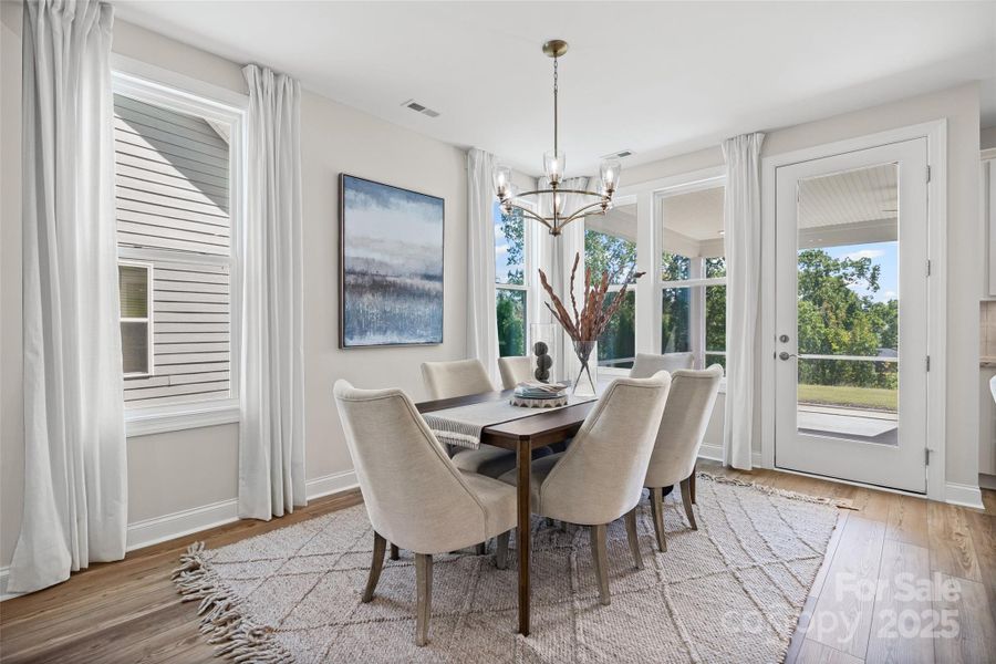 Furnished interior view inside a new home in Handsmill on Lake Wylie, York (Image 14).