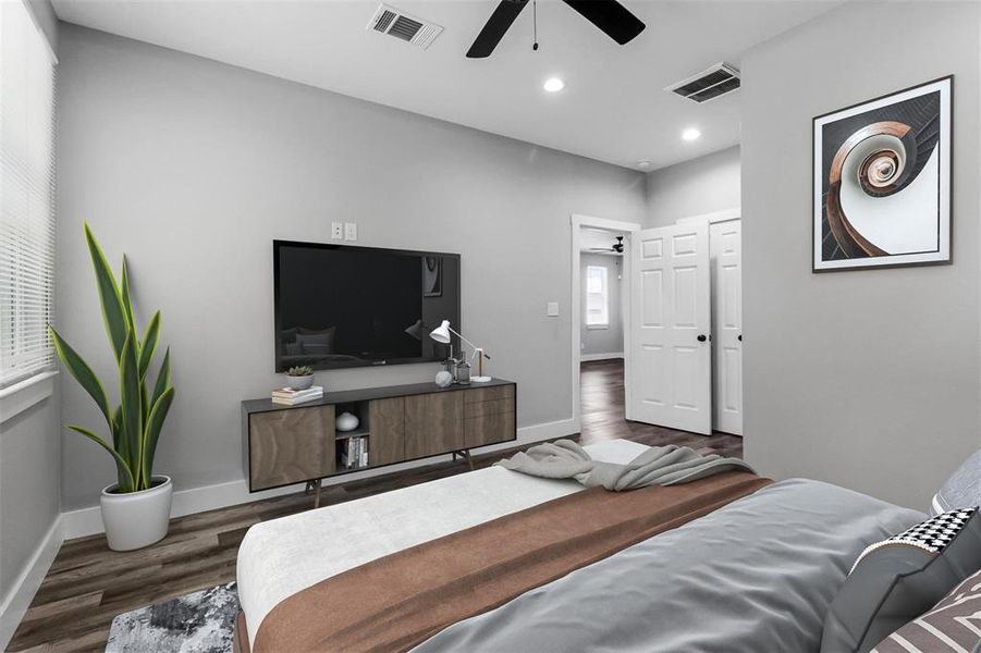 Furnished interior view inside a new home in , Denison (Image 27).