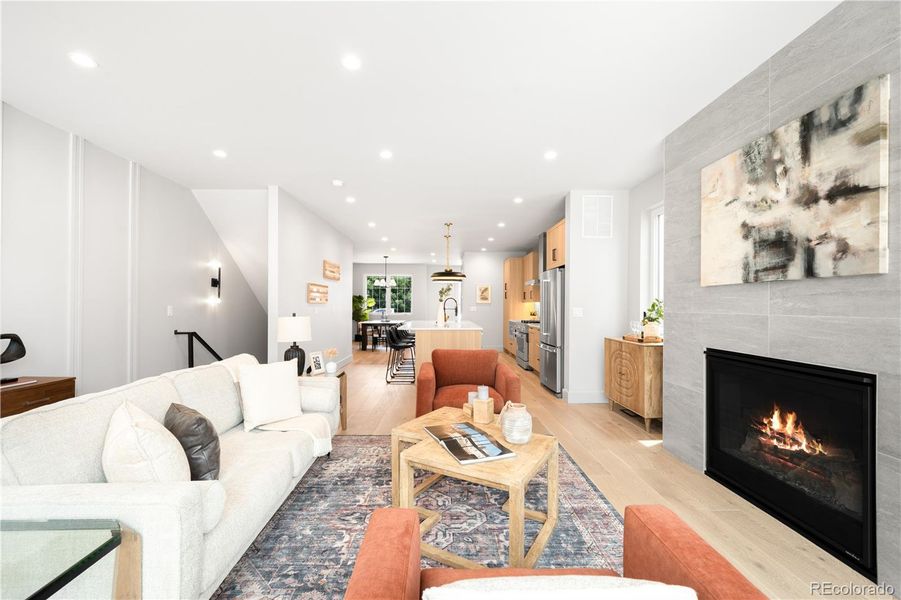 Furnished interior view inside a new home in , Denver (Image 11).