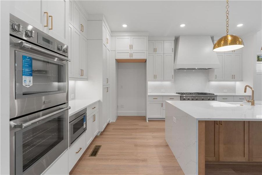 Furnished interior view inside a new home in Waterside Single Family, Peachtree Corners (Image 15). Furnished interior view inside a new home in Waterside Single Family, Peachtree Corners (Image 15).