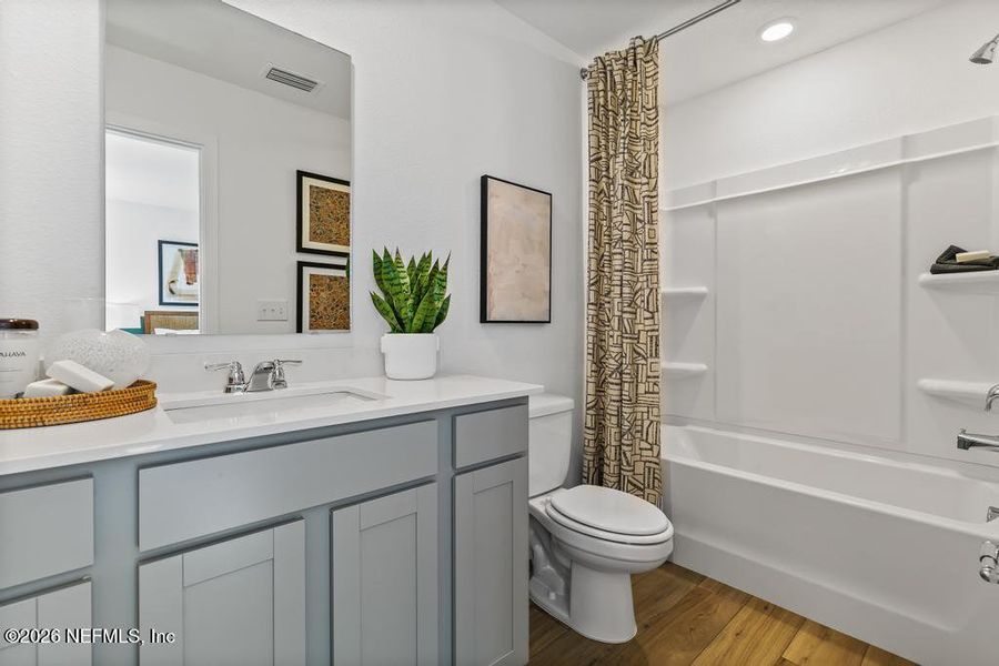 Furnished interior view inside a new home in , Jacksonville (Image 7). Furnished interior view inside a new home in , Jacksonville (Image 7).