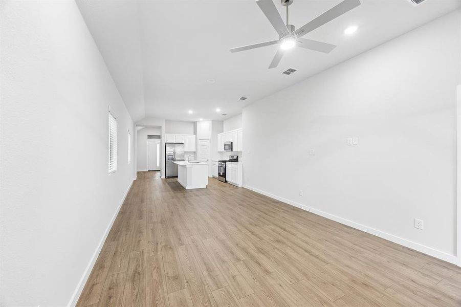 Living Room in the Cedar home plan by Trophy Signature Homes – REPRESENTATIVE PHOTO