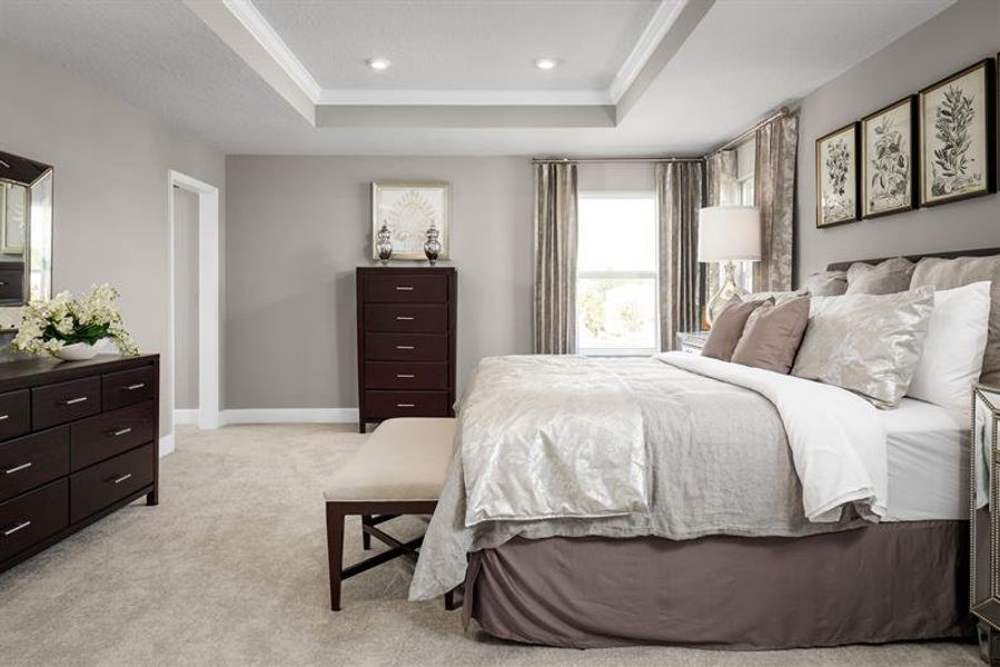 Furnished interior view inside a new home in The Crossings, St. Cloud (Image 12).